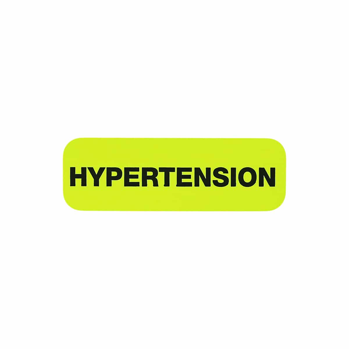 Hypertension Labels for Healthcare | 0.5" x 1.5"