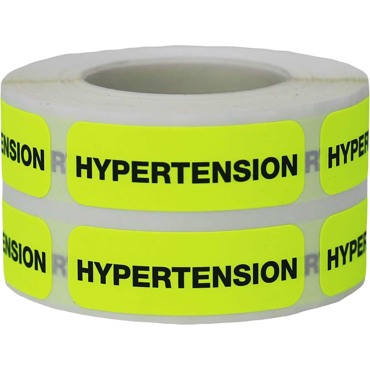 Hypertension Labels for Healthcare | 0.5" x 1.5"