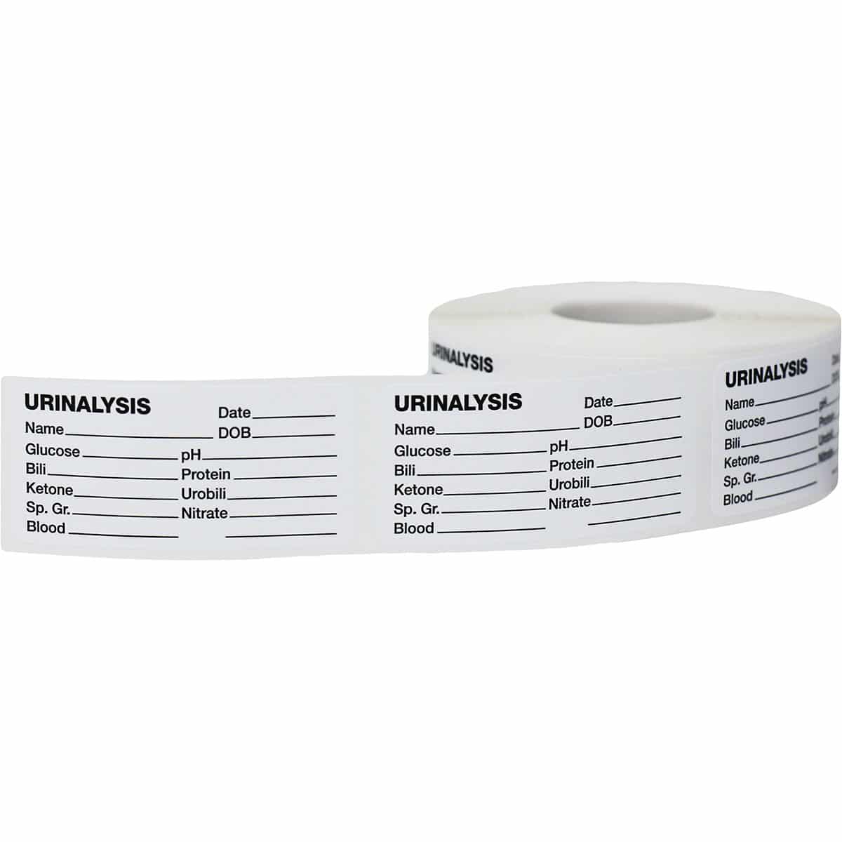 Urinalysis Labels for Urology Healthcare | 1.125" x 2.375"