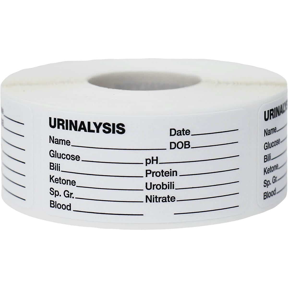 Urinalysis Labels for Urology Healthcare | 1.125" x 2.375"