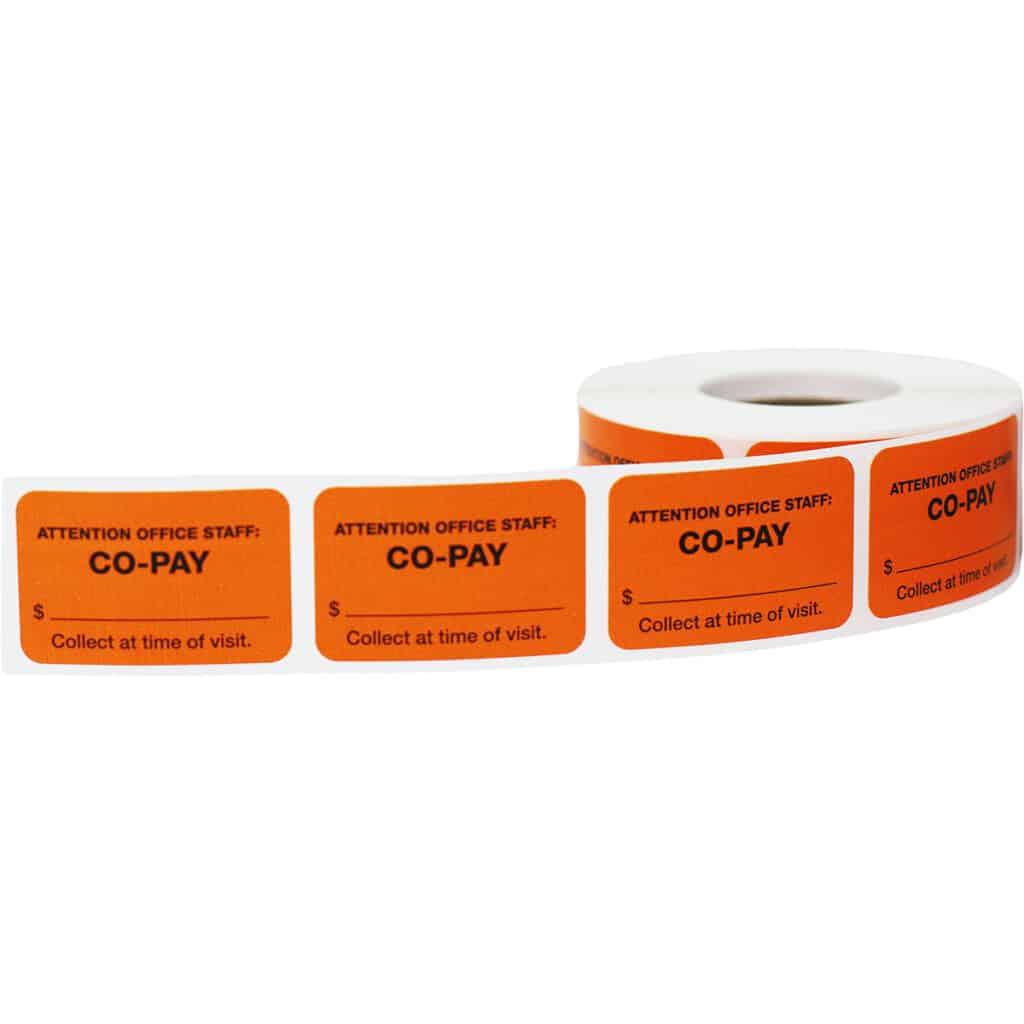 Co-Pay Labels for Healthcare | 1