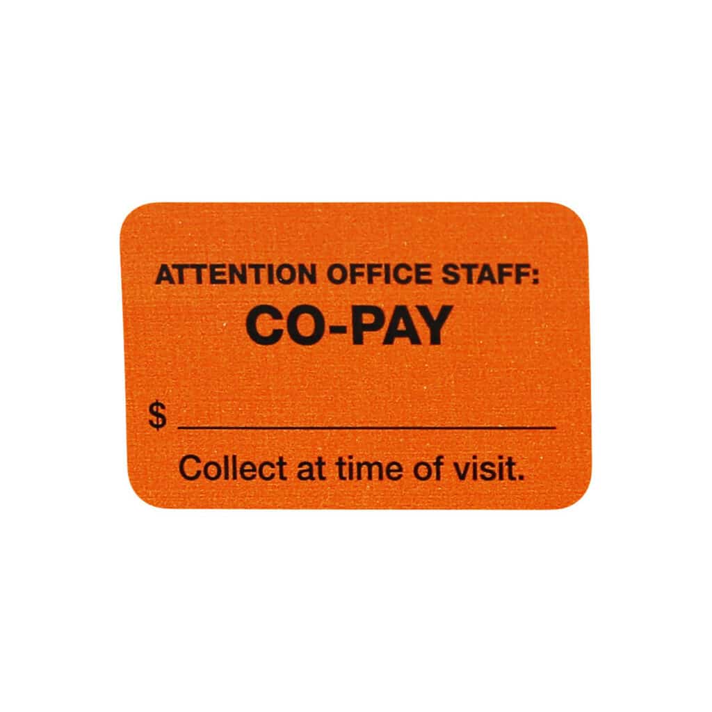 Co-Pay Labels for Healthcare | 1
