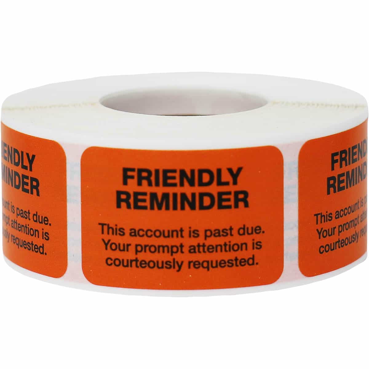 Friendly Reminder Account Past Due Labels | 1" x 1.5"