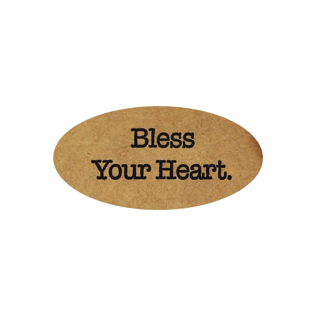 Natural Kraft Bless Your Heart Stickers