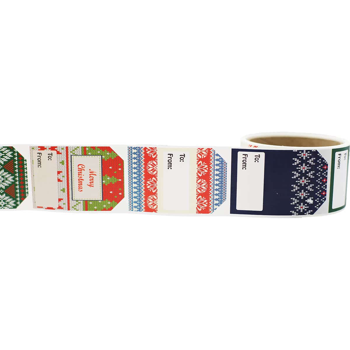 Ugly Christmas Sweater Gift Tags for Holiday Gift Wrapping QTY 100