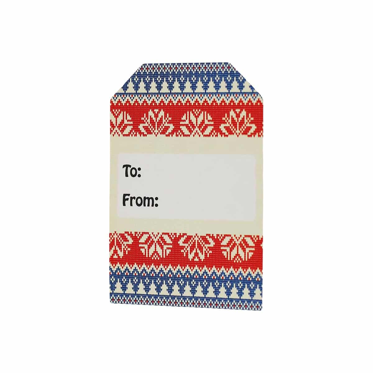 Ugly Christmas Sweater Gift Tags for Holiday Gift Wrapping QTY 100