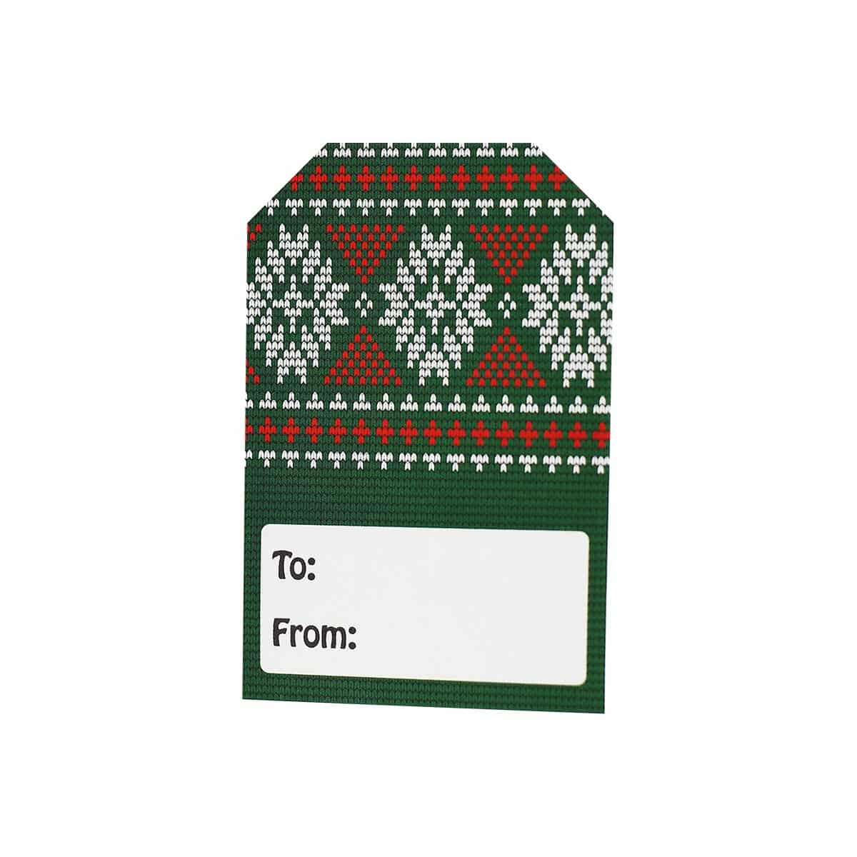 Ugly Christmas Sweater Gift Tags for Holiday Gift Wrapping QTY 100