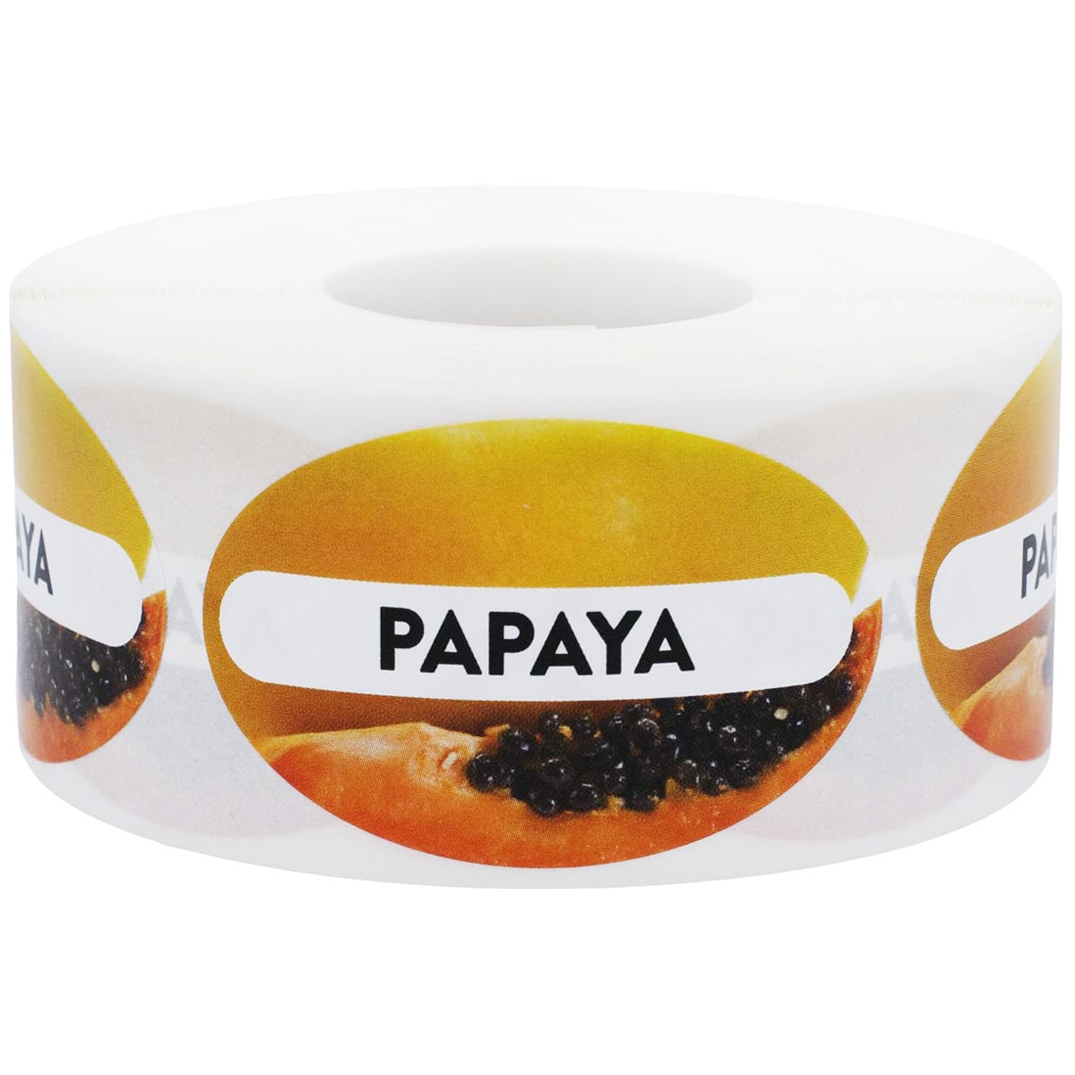 Baked Goods Labels with Real Images of Papaya