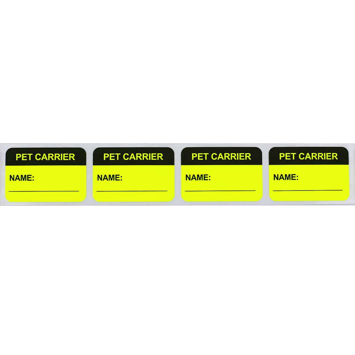 Pet Carrier Writable Labels | 1" x 1.5"