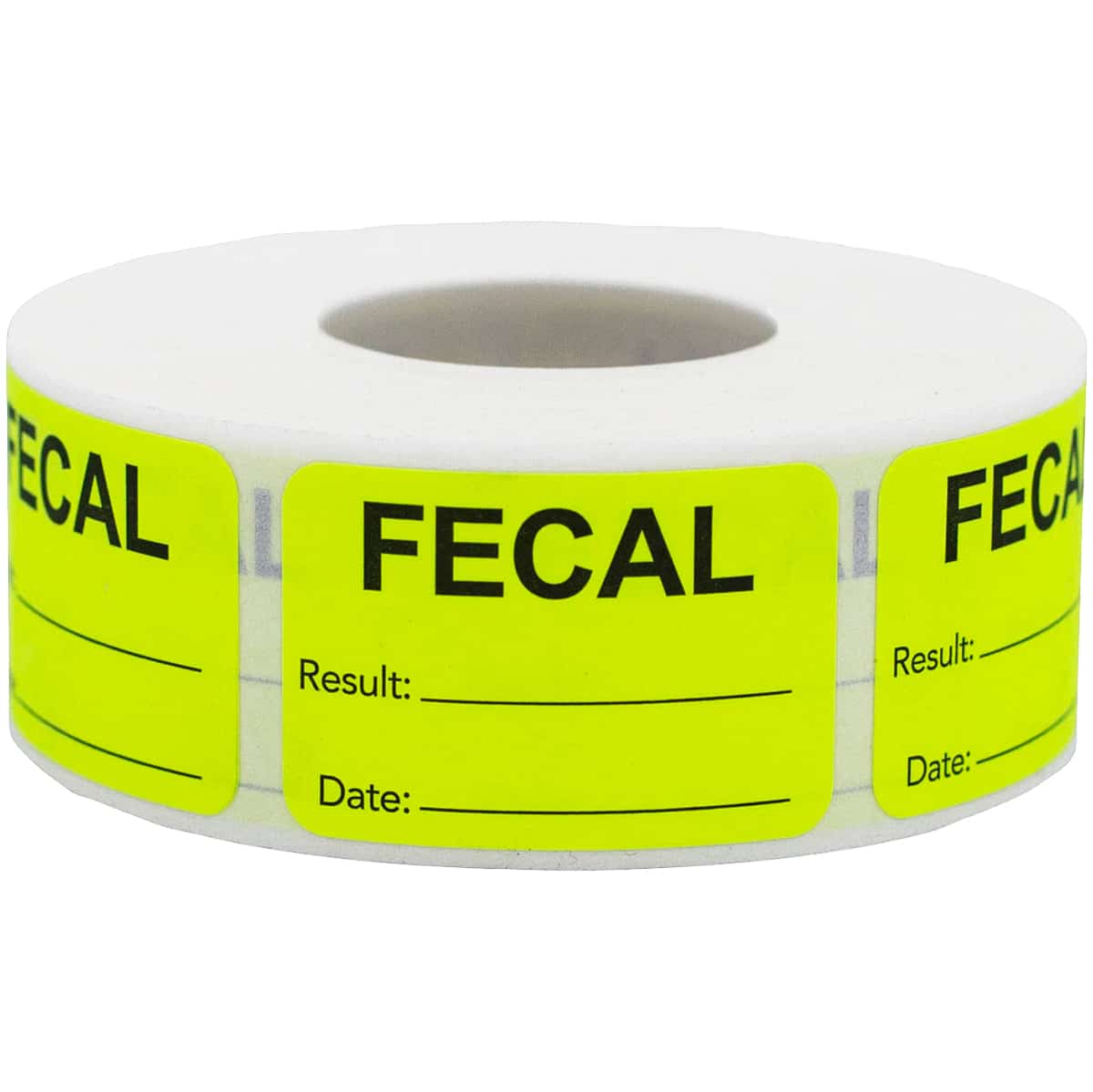 Fecal Result/Date Veterinarian Labels | 1" x 1.5"