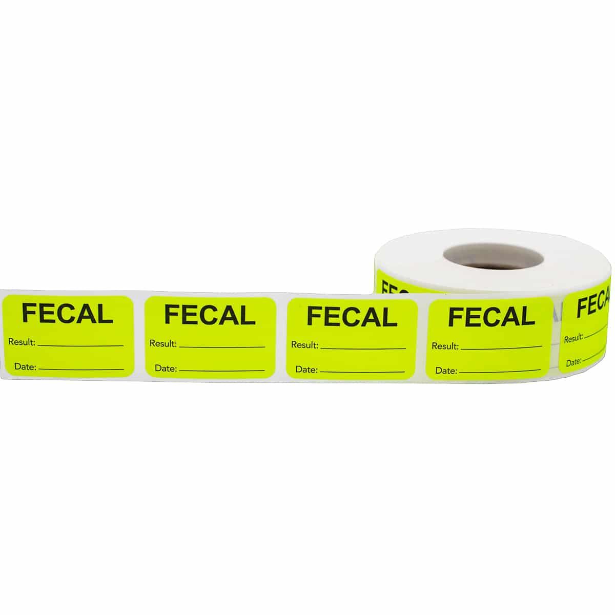 Fecal Result/Date Veterinarian Labels | 1" x 1.5"