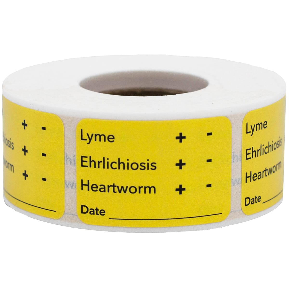 Heartworm, Lyme, Ehrlichiosis Labels | 1" x 1.5"