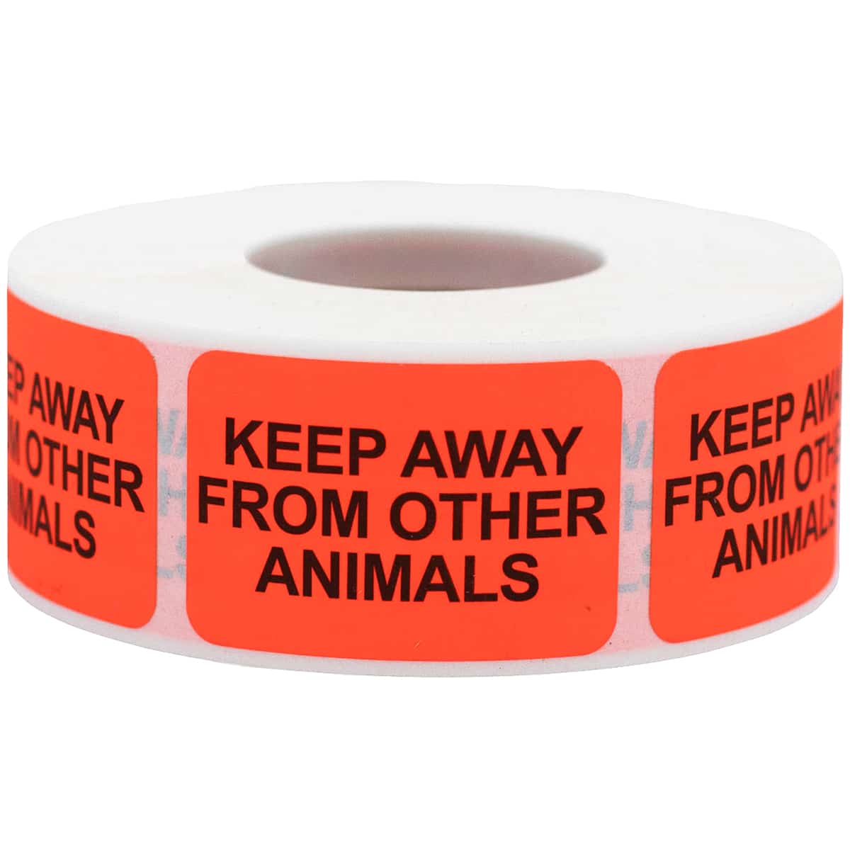 Keep Away From From Other Animals Labels | 1" x 1.5"