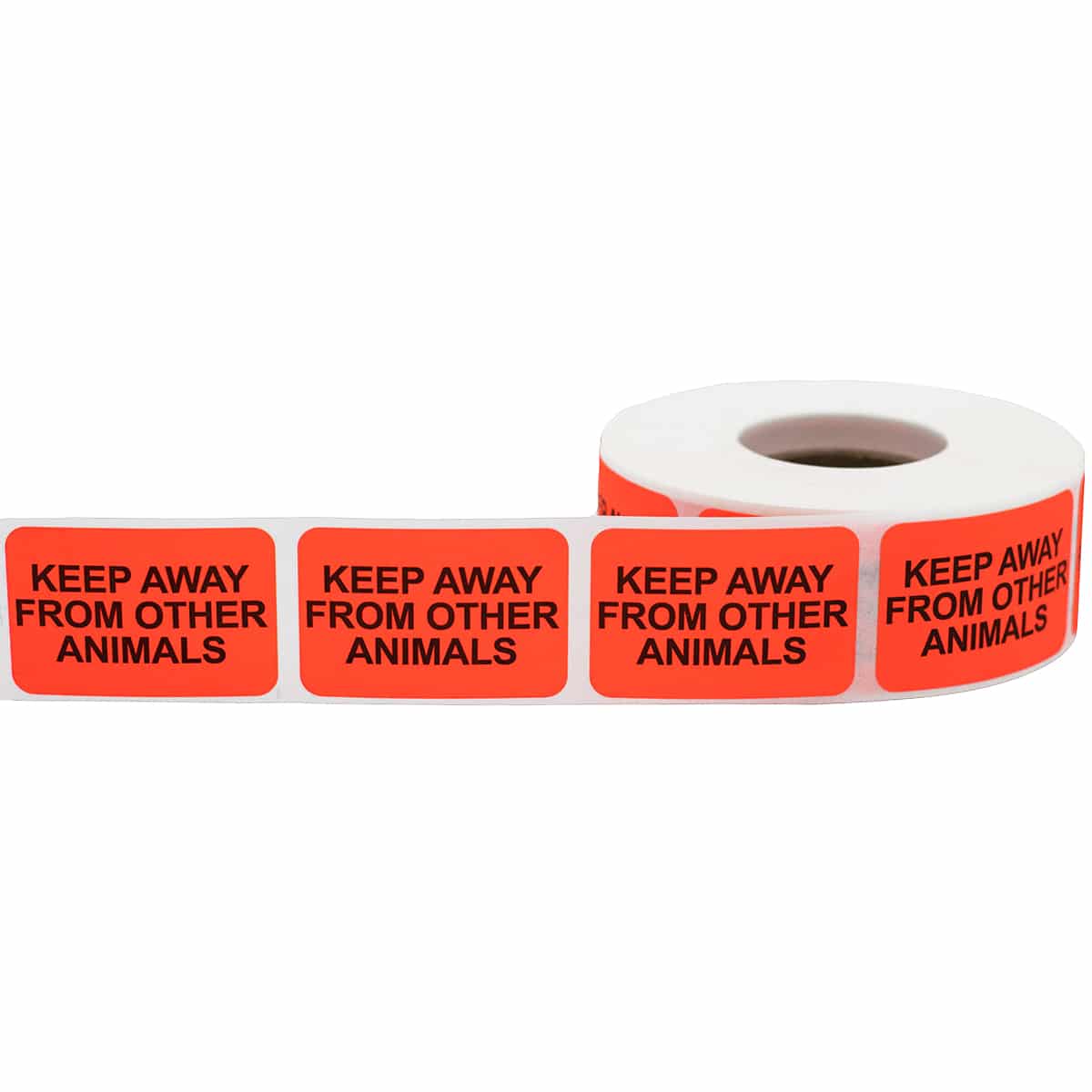 Keep Away From From Other Animals Labels | 1" x 1.5"