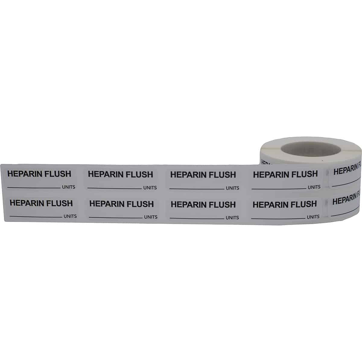 Heparin Flush Labels | 0.5" x 1.5"