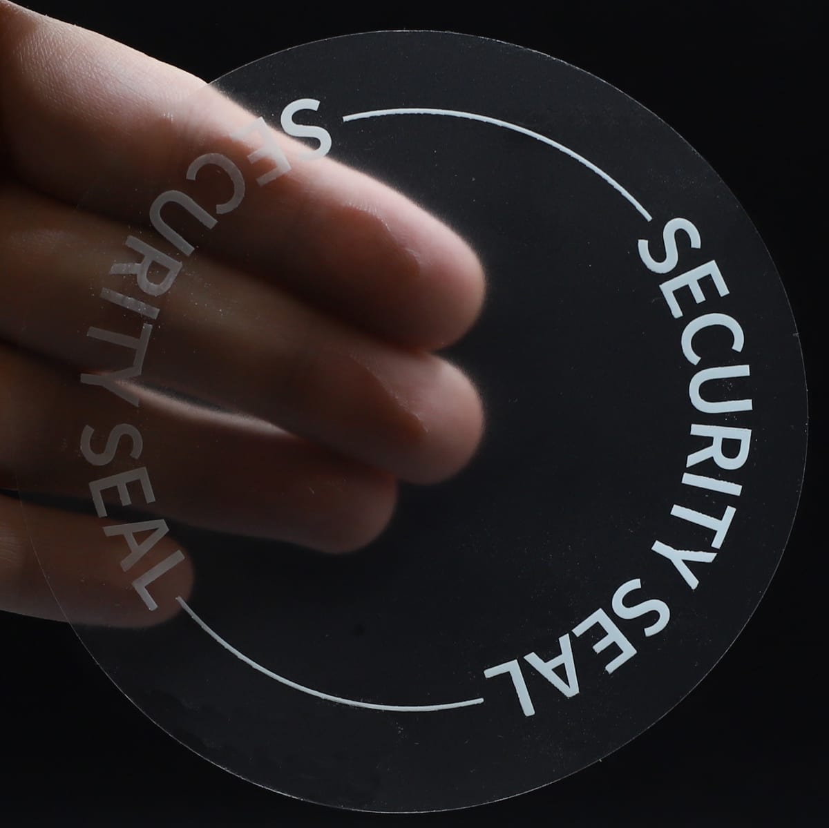 Clear Security Seal Labels 4" Round