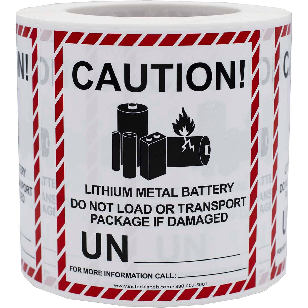 Lithium Metal Battery Handling Caution UN Labels