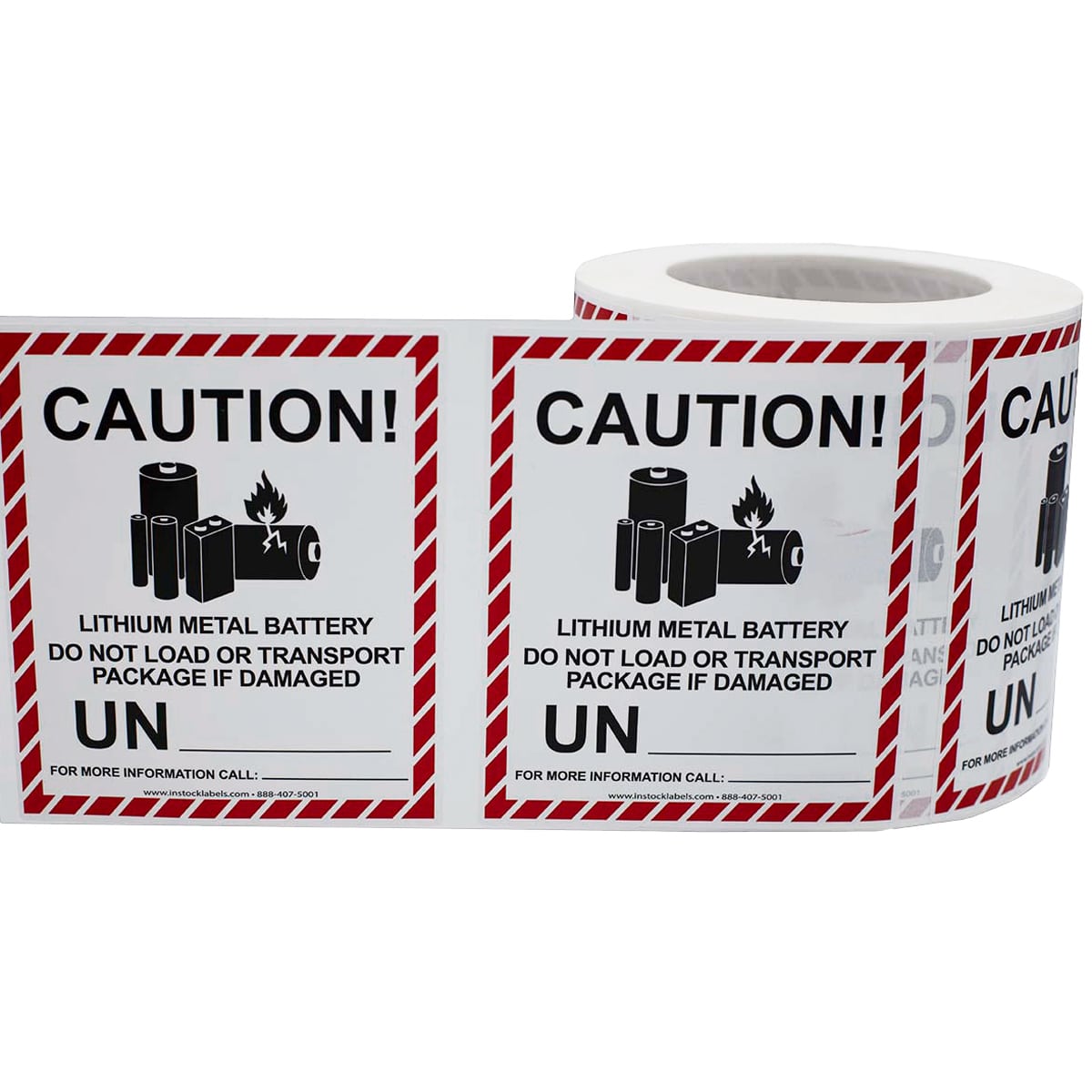 Lithium Metal Battery Handling Caution UN Labels