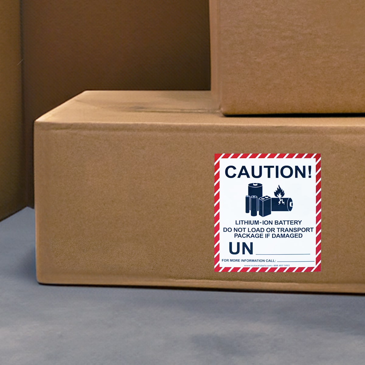 Lithium Metal Battery Handling Caution UN Labels