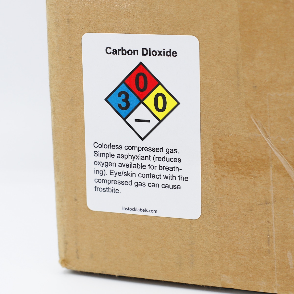 Carbon Dioxide Chemical NFPA Labels