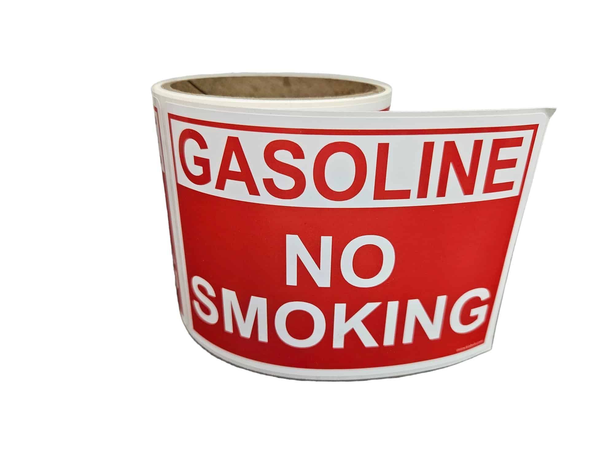 Gasoline No Smoking Labels-3.5″ x 5″