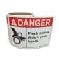 Pinch Points Danger Labels-3.5