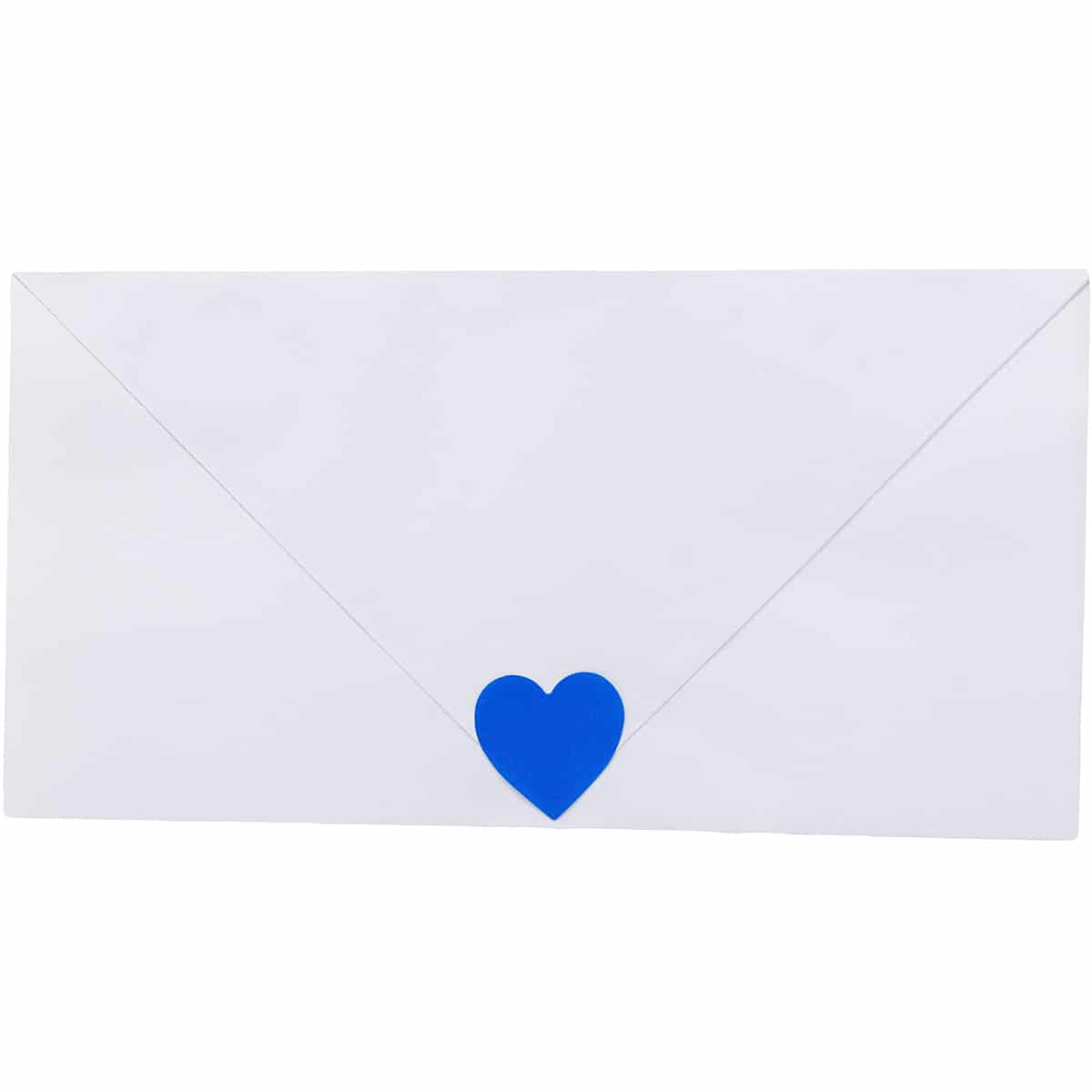 Blue Heart Stickers 3/4 Inch