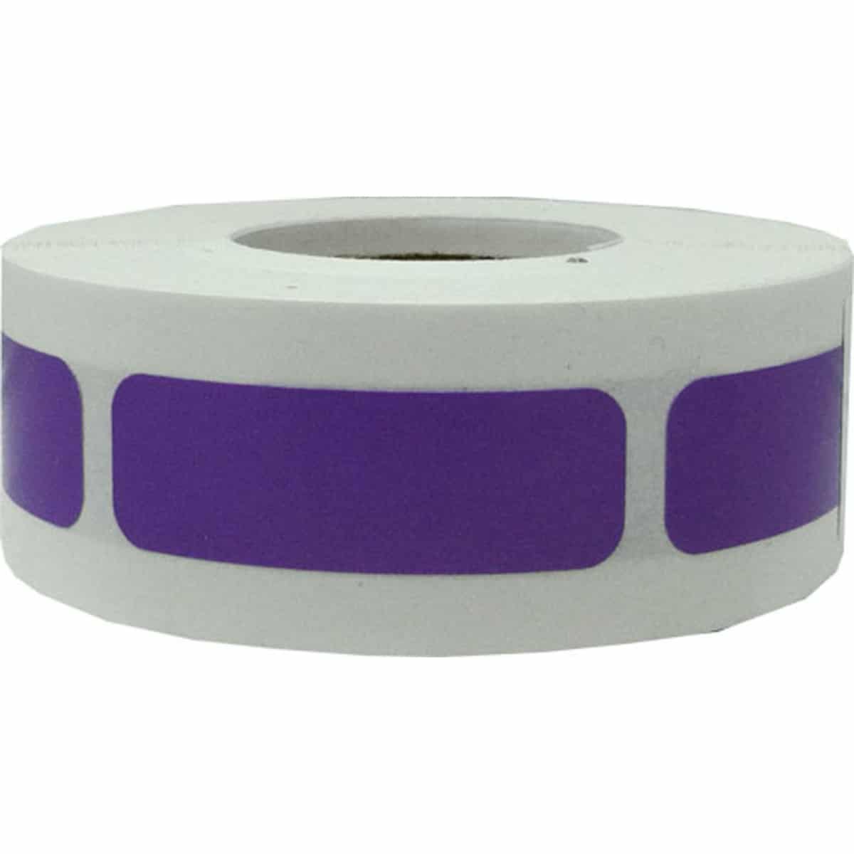 Small Purple Color Code Rectangle Labels 0.5" x 1.5"