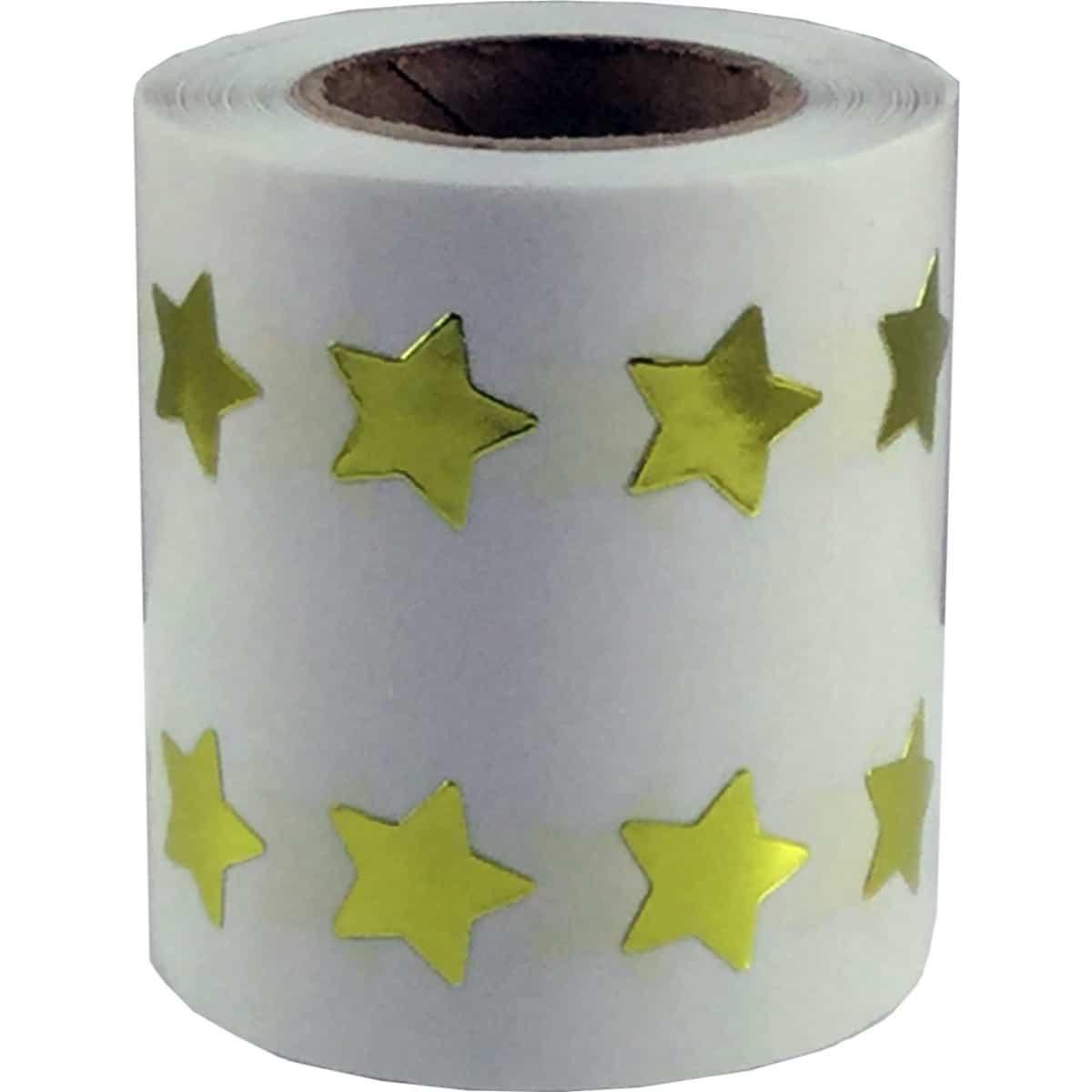 Small Gold Star Stickers 1/2" Inch