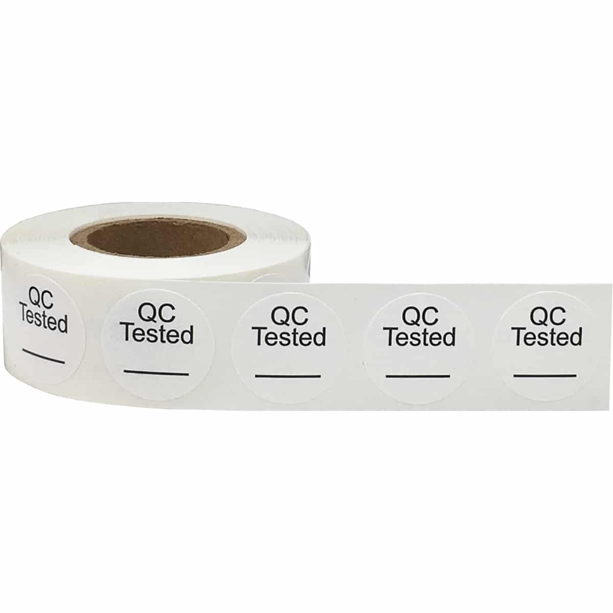 Writable QC Tested Stickers 3/4" Inch Round