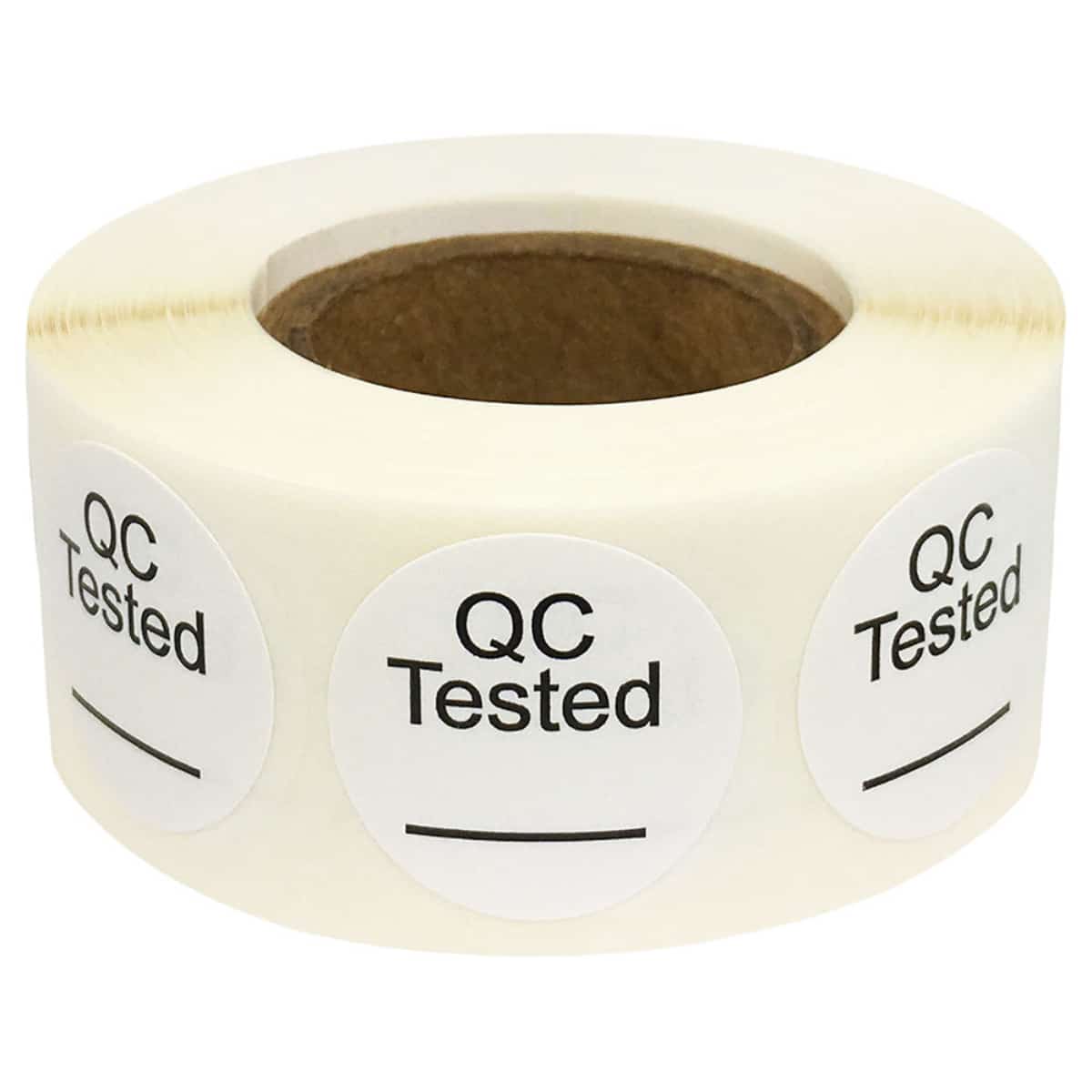 Writable QC Tested Stickers 3/4" Inch Round