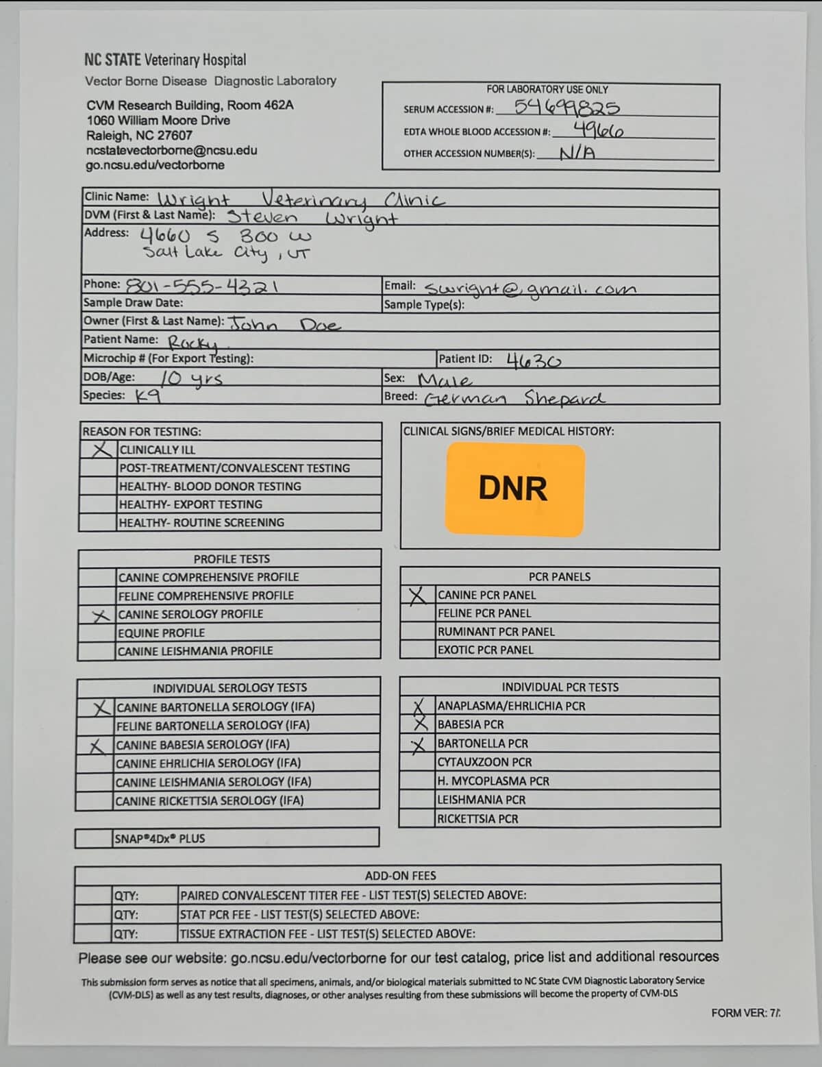 DNR Labels | 1" x 1.5"