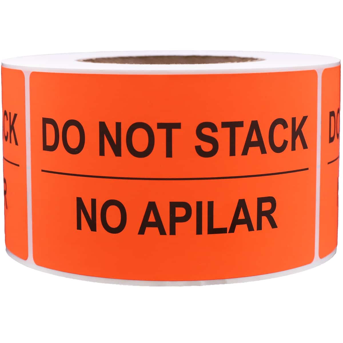 Do Not Double Stack Shipping Labels - English and Spanish