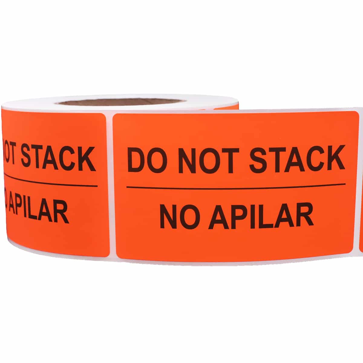 Do Not Double Stack Shipping Labels - English and Spanish