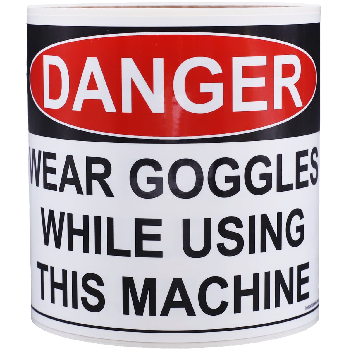 Wear Goggles While Using This Machine Safety Labels