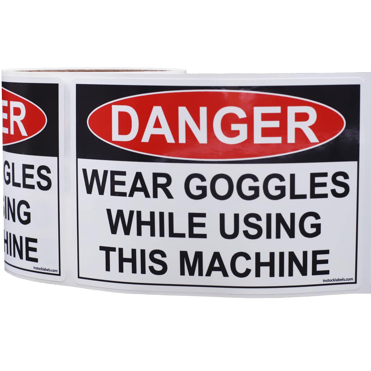 Wear Goggles While Using This Machine Safety Labels