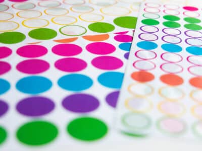 Color dot stickers