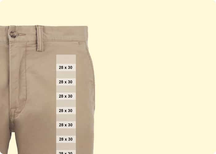 Hem/Inseam Size Strips