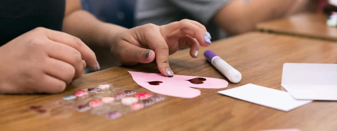 heart stickers for the classroom.