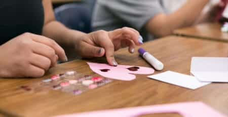 heart stickers for the classroom.