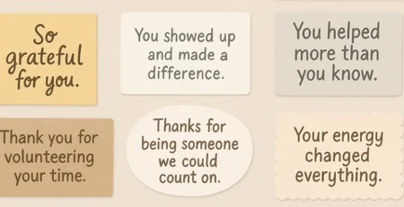 Thank You for Volunteering